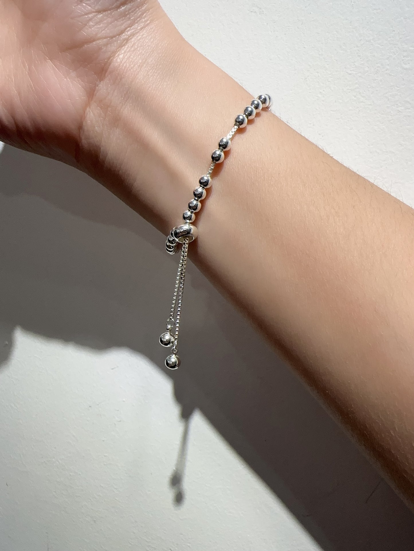 925 ADJUSTABLE BALL CHAIN BRACELET