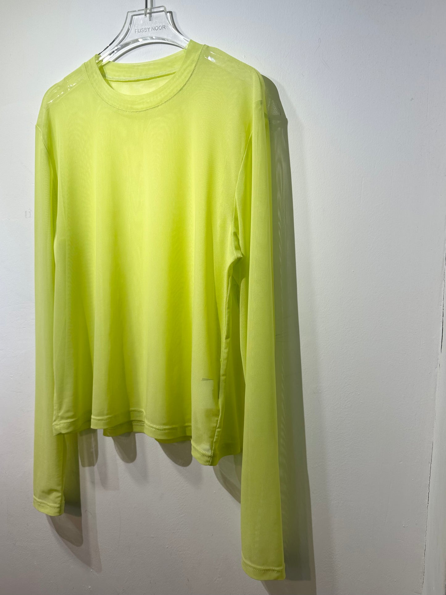• FUSSY MADE • SHEER MESH TOP