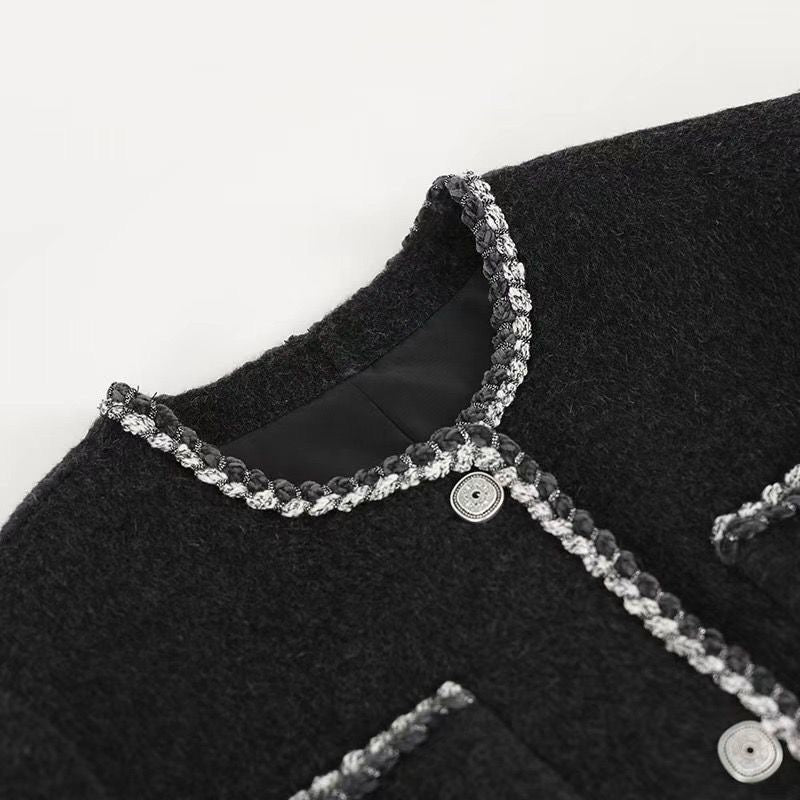 CLASSY WOOL TWEED COAT