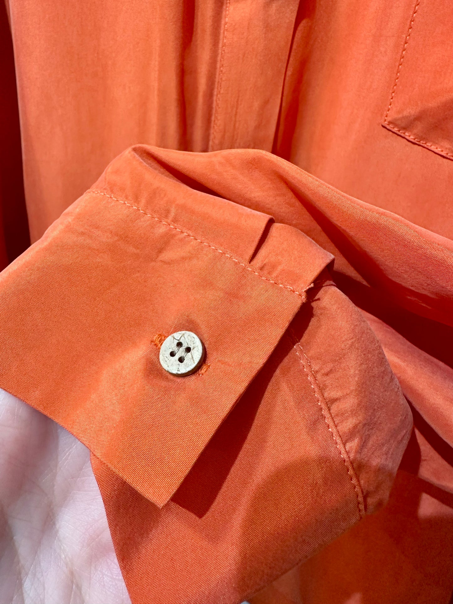 • FUSSY MADE • SPANISH ORANGE CUPRO SHIRT