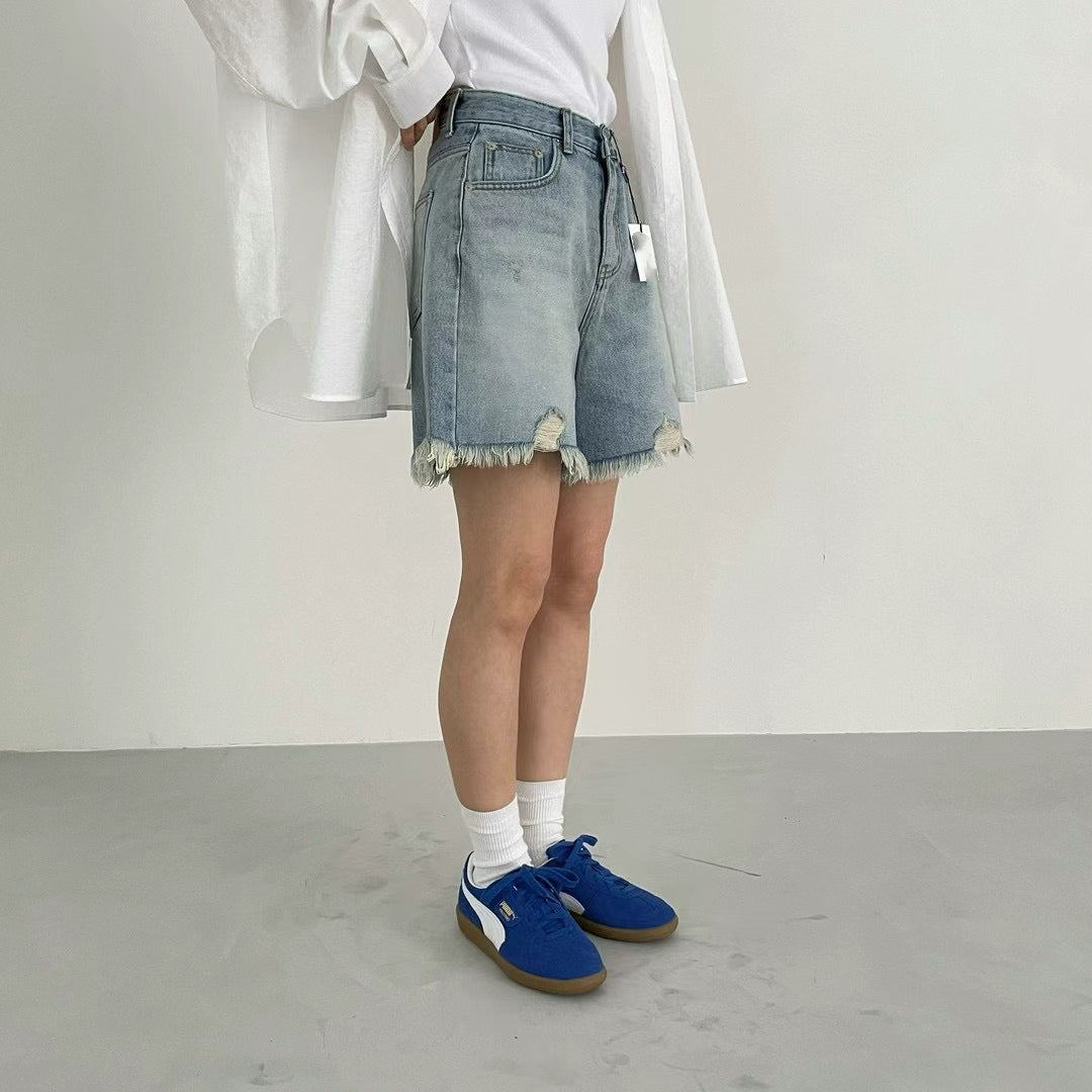 HIGH WAIST SOSO DENIM SHORTS