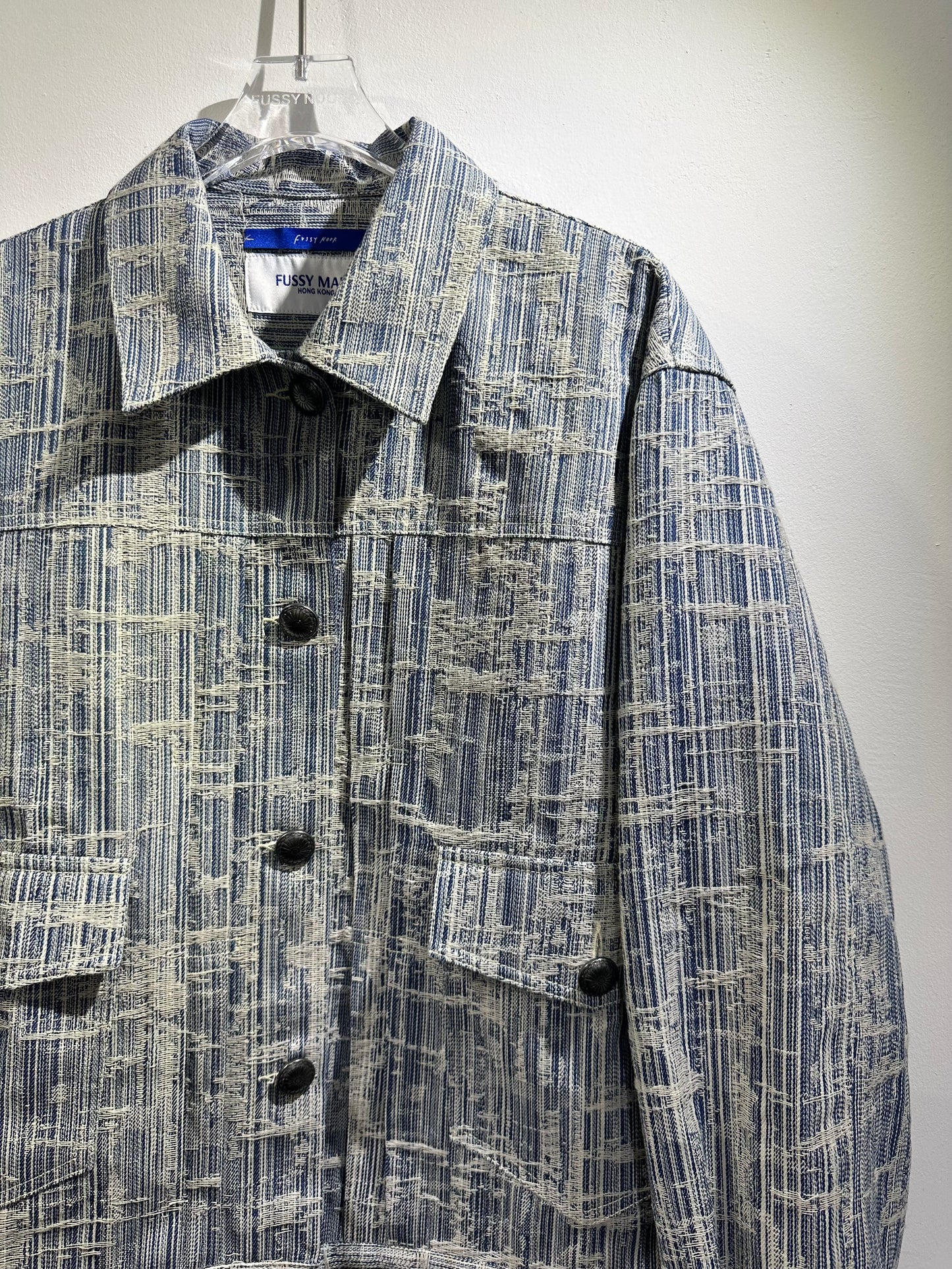 • FUSSY MADE • BAMBOO JACQUARD DENIM JACKET