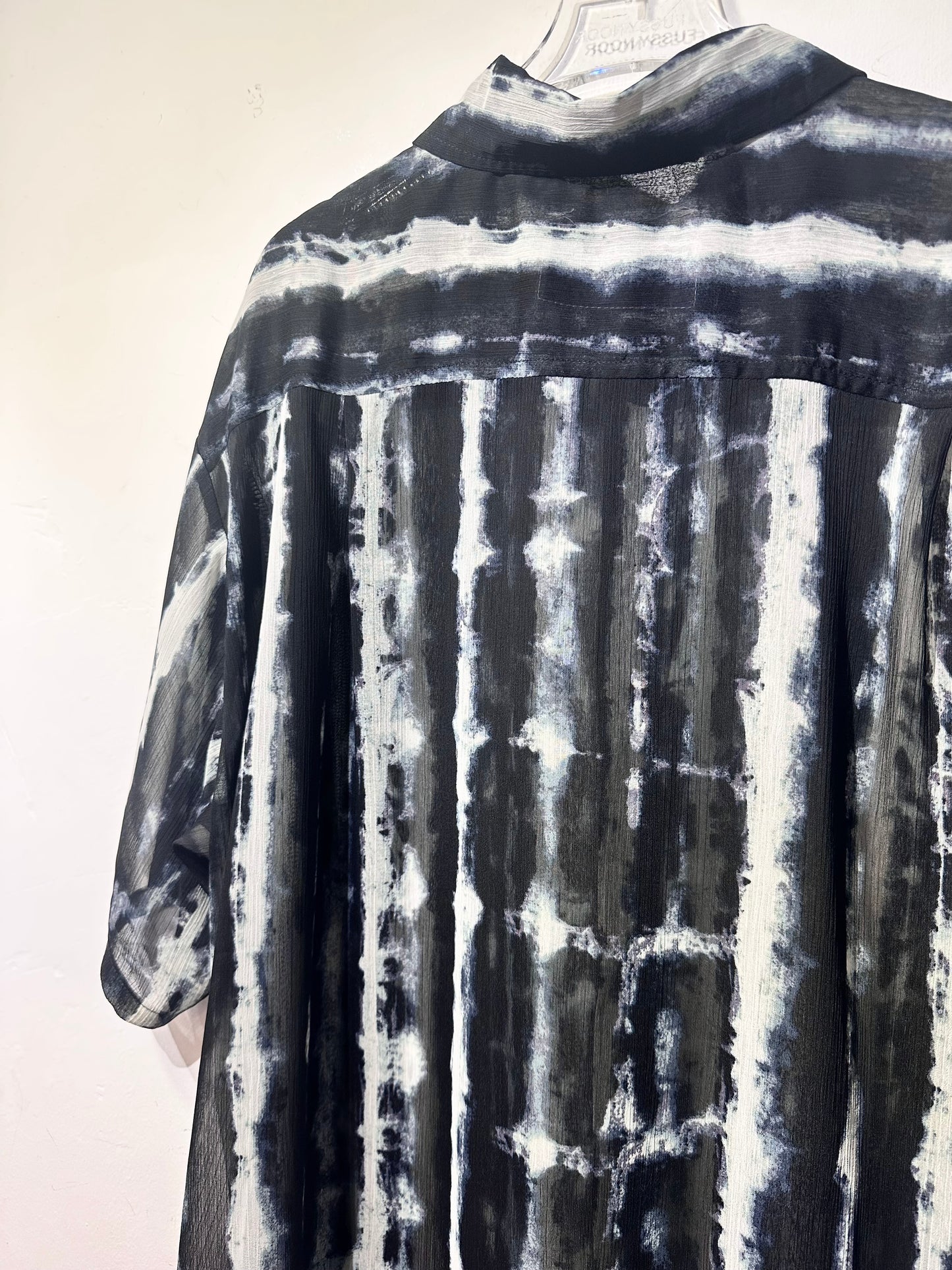 • FUSSY MADE • INK DYE PRINTED SHEER SHIRT