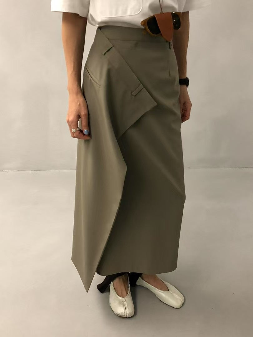 CROSS FLAP SKIRT