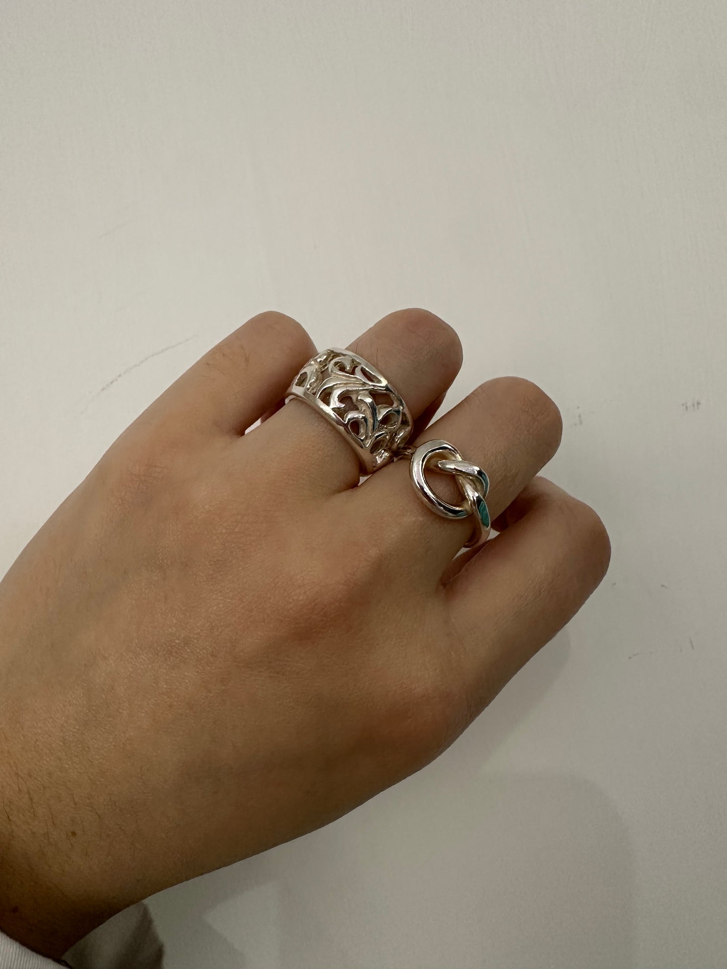 925 HANDMADE CARVE PATTERN RING
