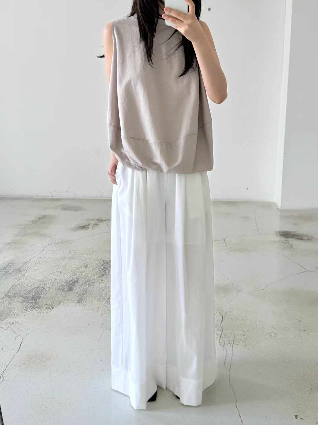 DEEP CUFF WIDE LEG PANTS