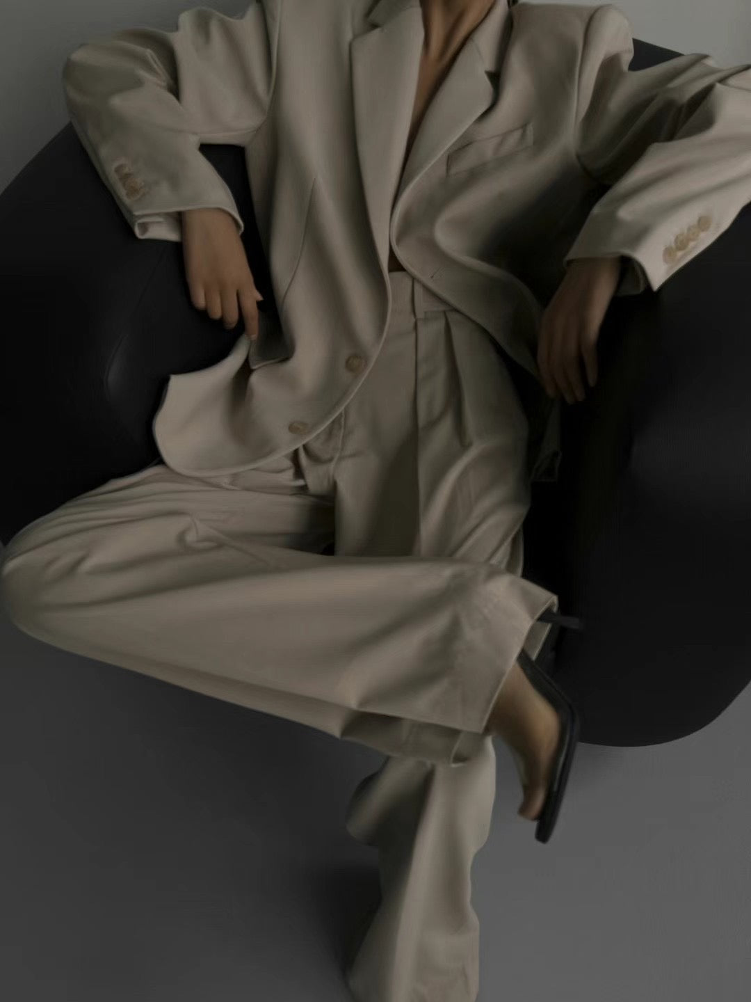 INWARD DOUBLE PLEATS TROUSERS