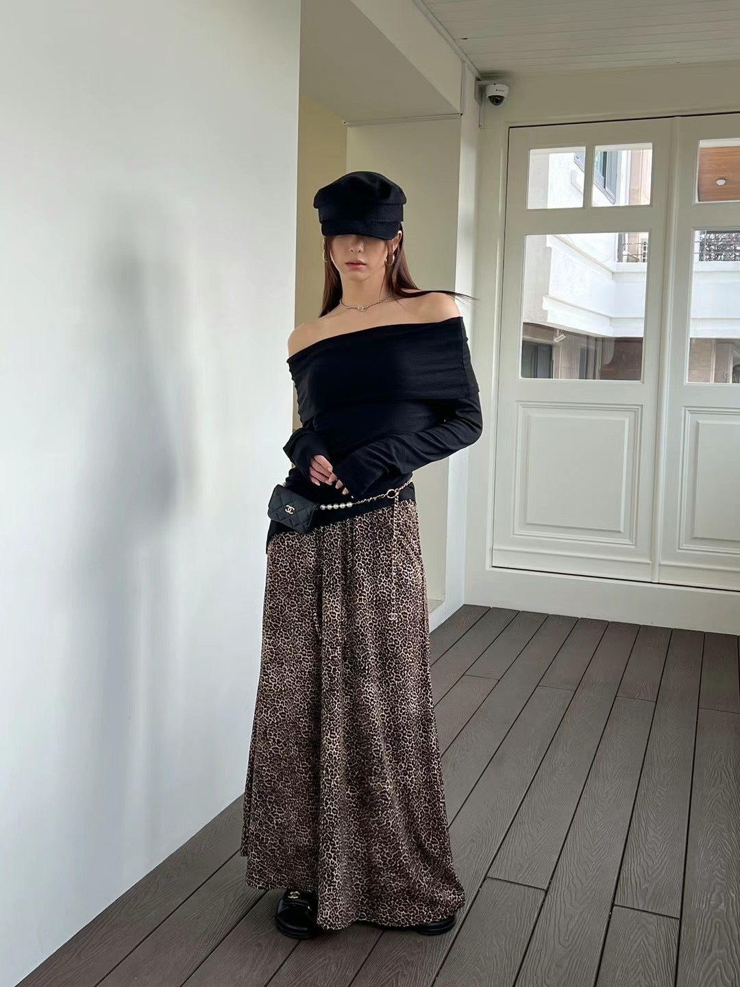LEOPARD PATTERN SKIRT