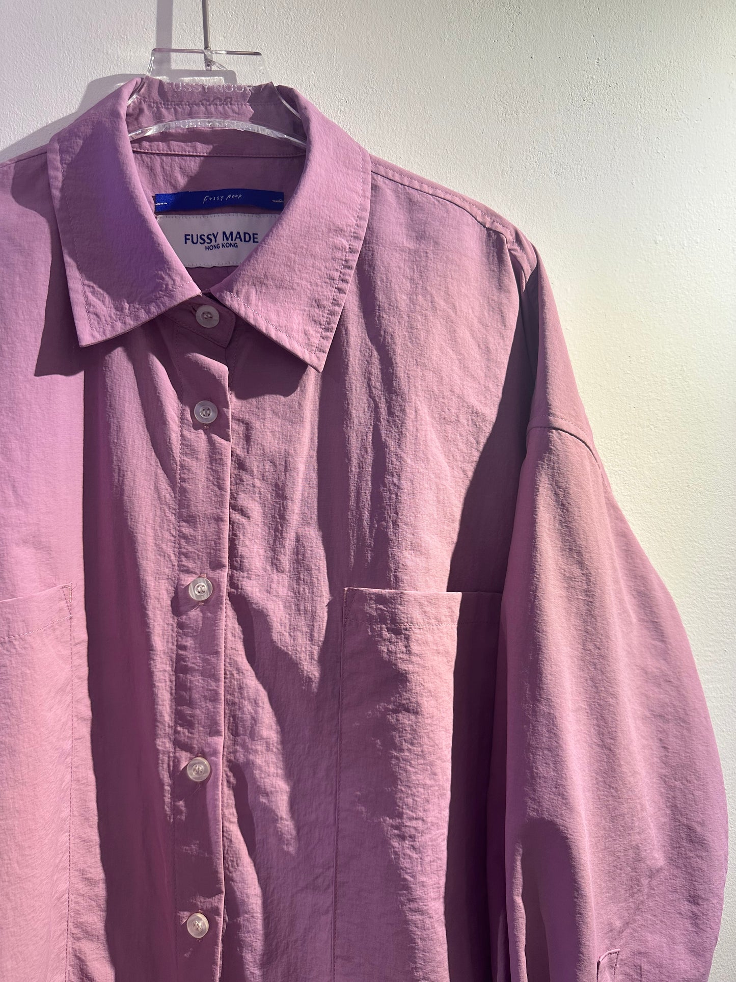 • FUSSY MADE • LIGHT PURPLE NARROW POCKET SHIRT