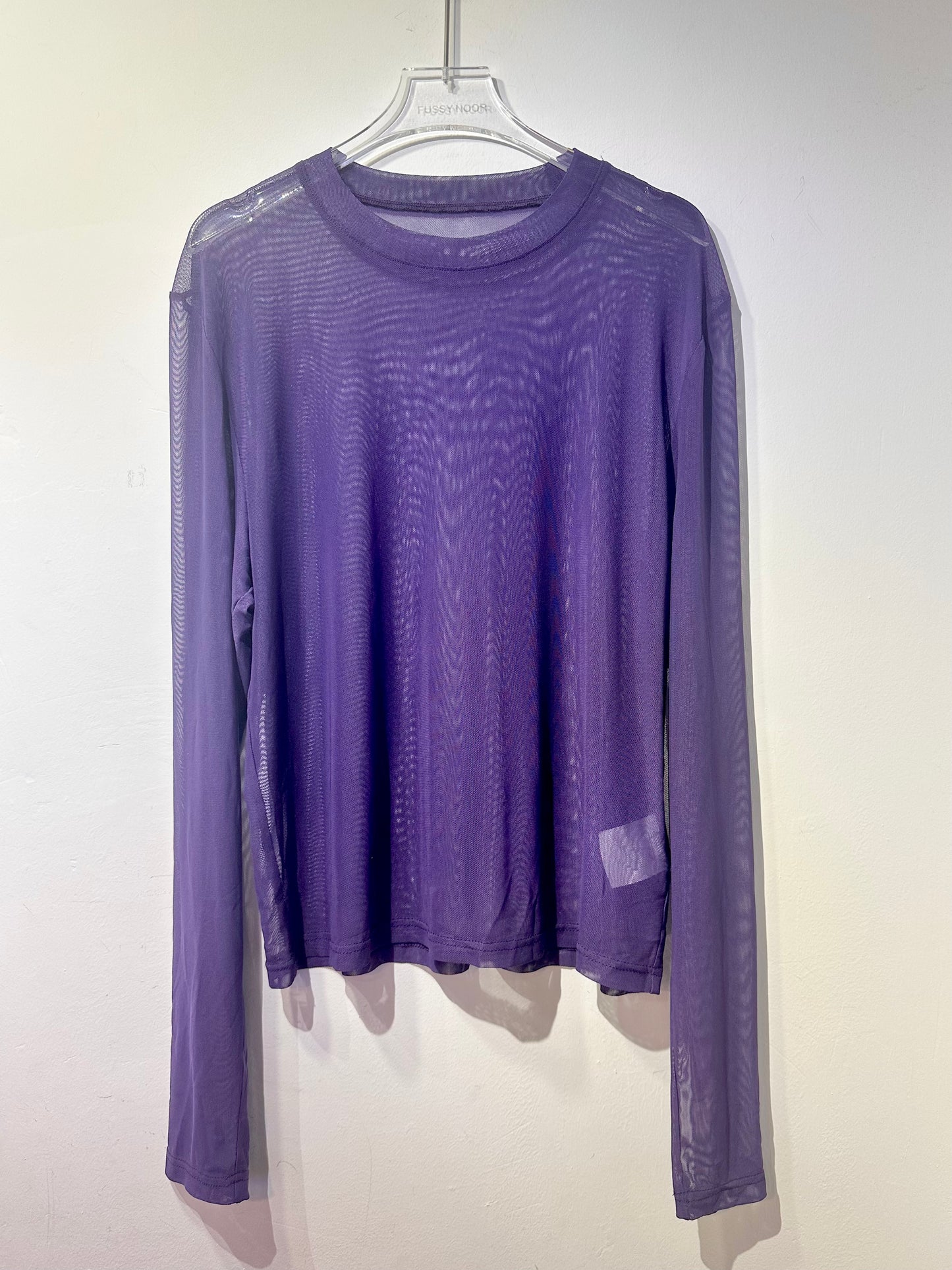 • FUSSY MADE • SHEER MESH TOP