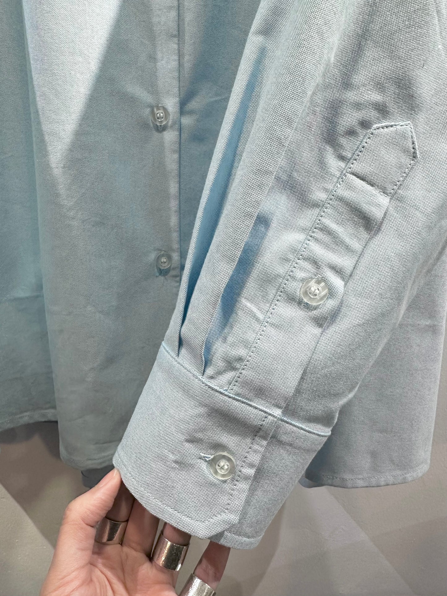 • FUSSY MADE • COLLAR TIPS OXFORD SHIRT