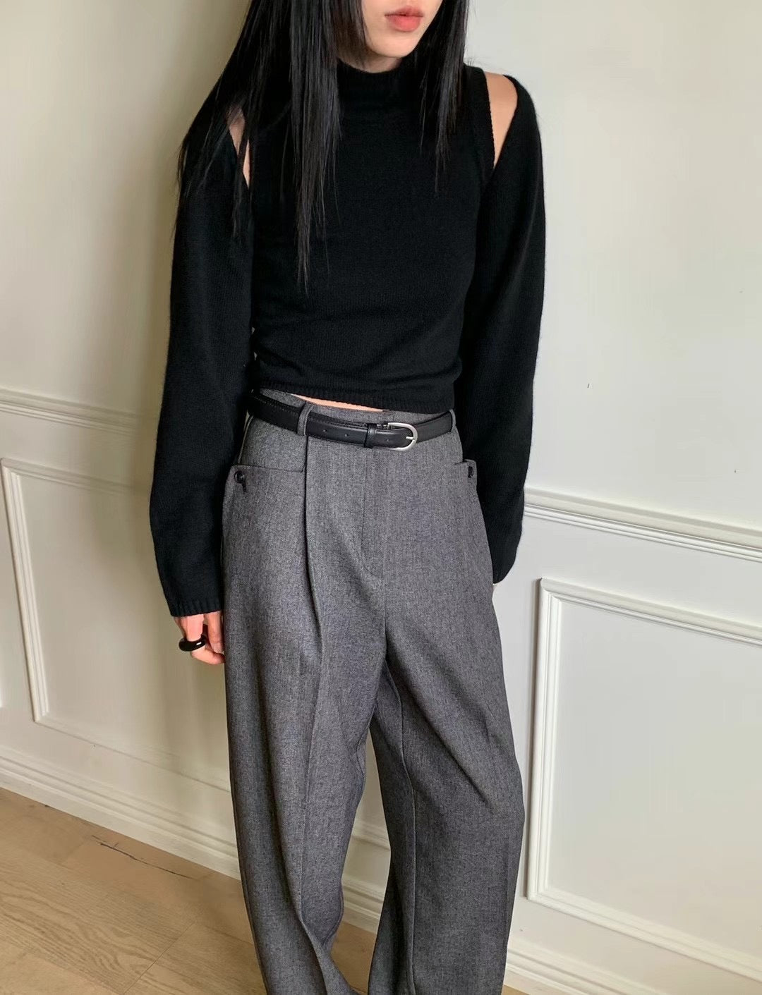 GOOD CUT BUTTON POCKET PANTS