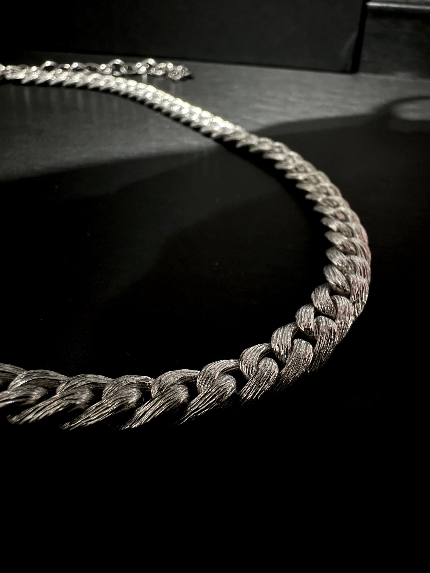925 DETAILED PATTERN CHAIN NECKLACE