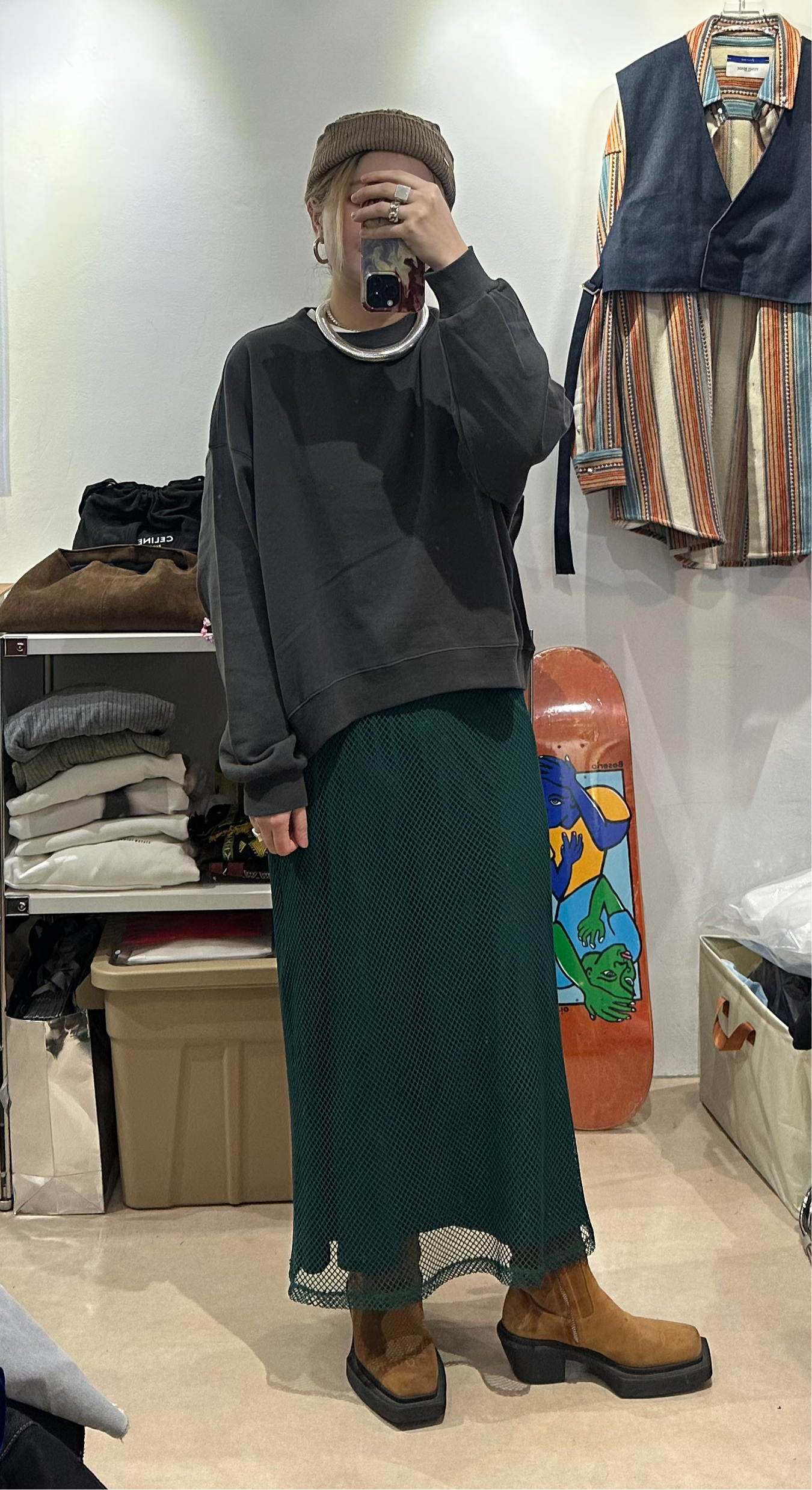 WAIST LENGHT JERSEY SWEATER