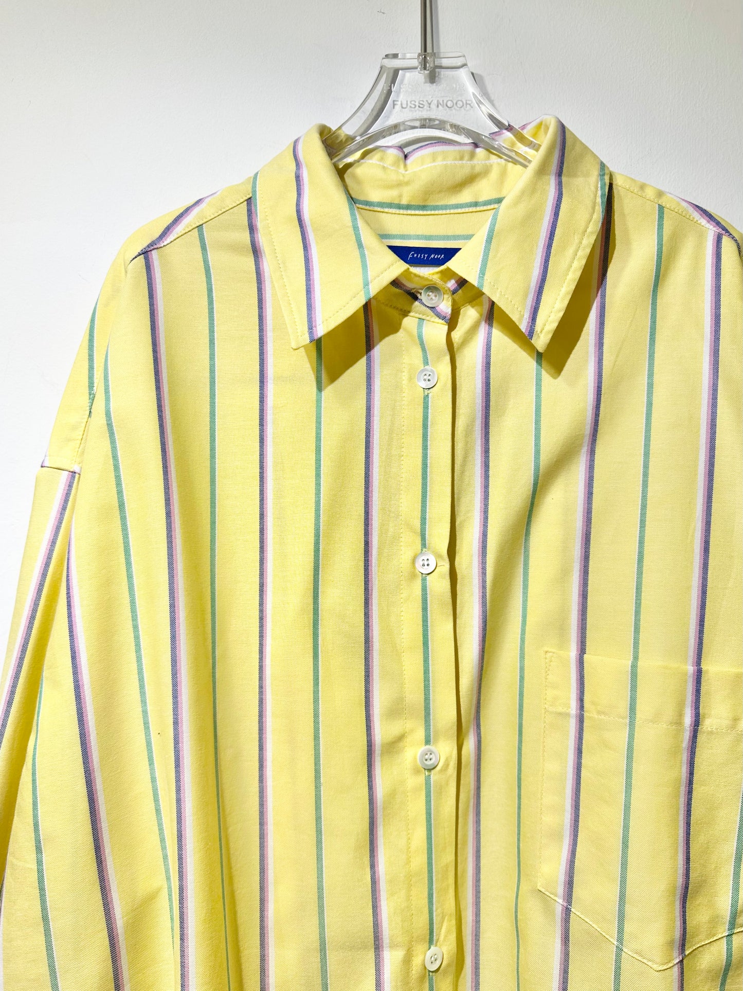 • FUSSY MADE • LEMON STRIPE SHIRT