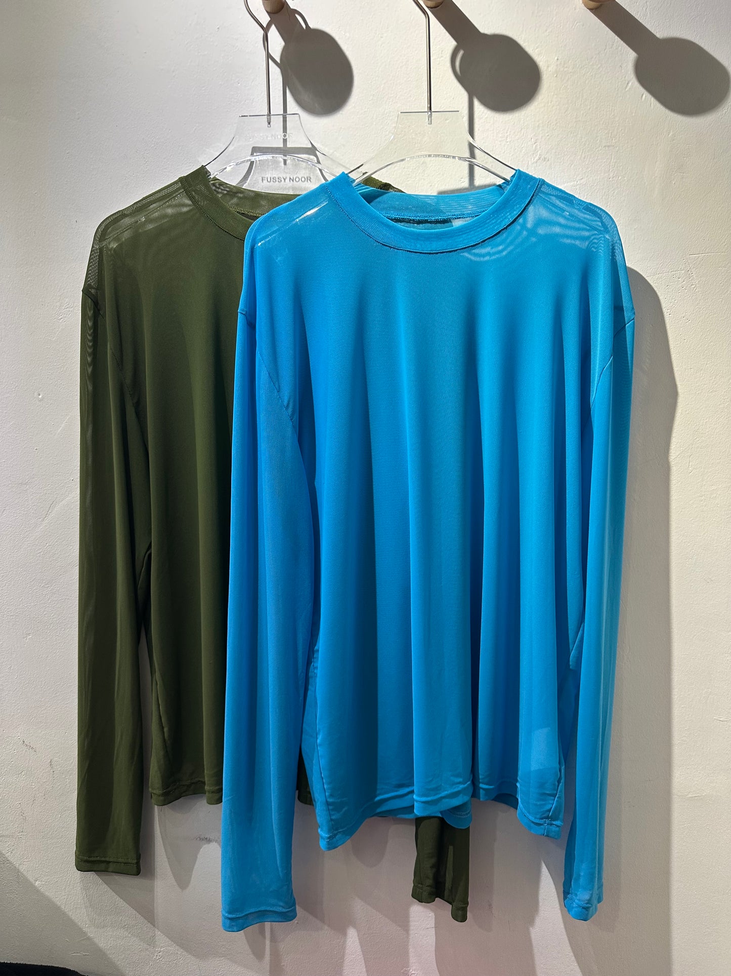 • FUSSY MADE • SHEER MESH TOP