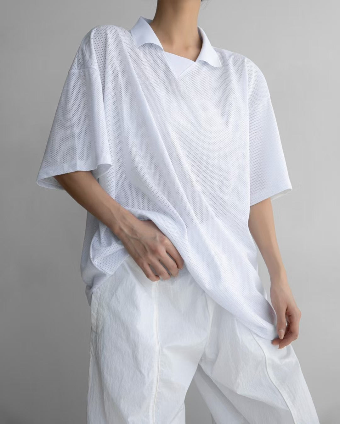 OVERSIZED FOOTBALL JERSEY TOP
