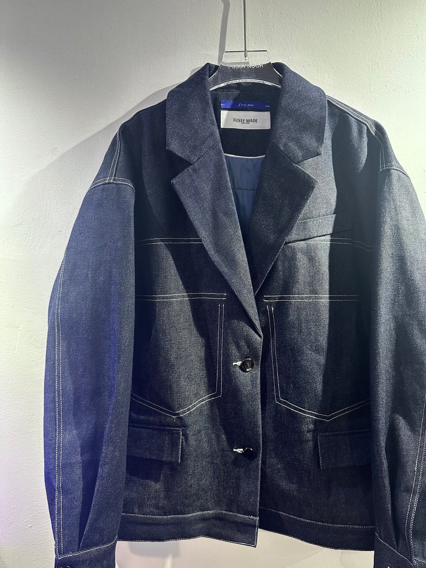 • FUSSY MADE • RAW DENIM BLAZ-JACKET ( Japan Fabric )