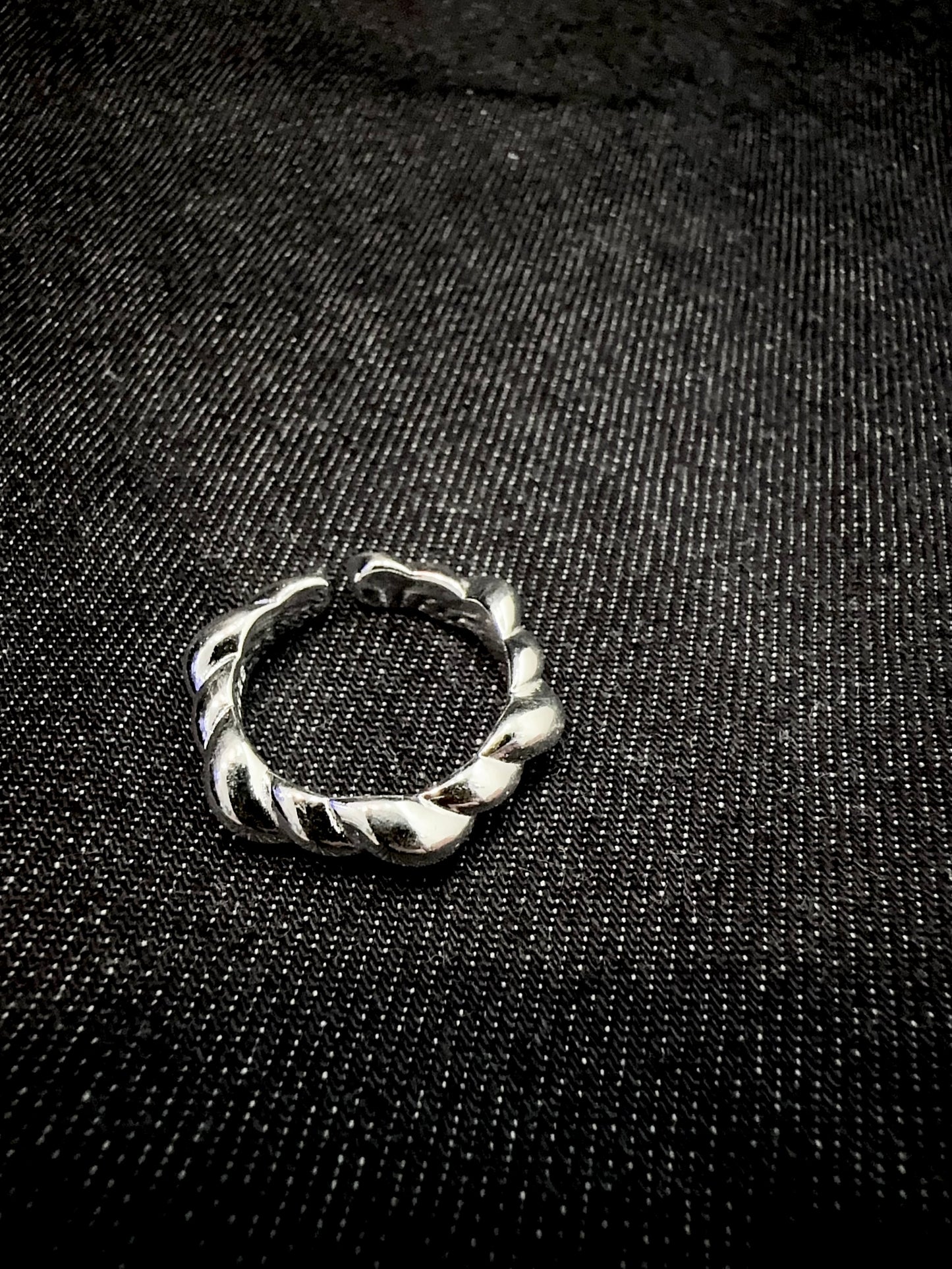 925 HEXAGON TWIST RING
