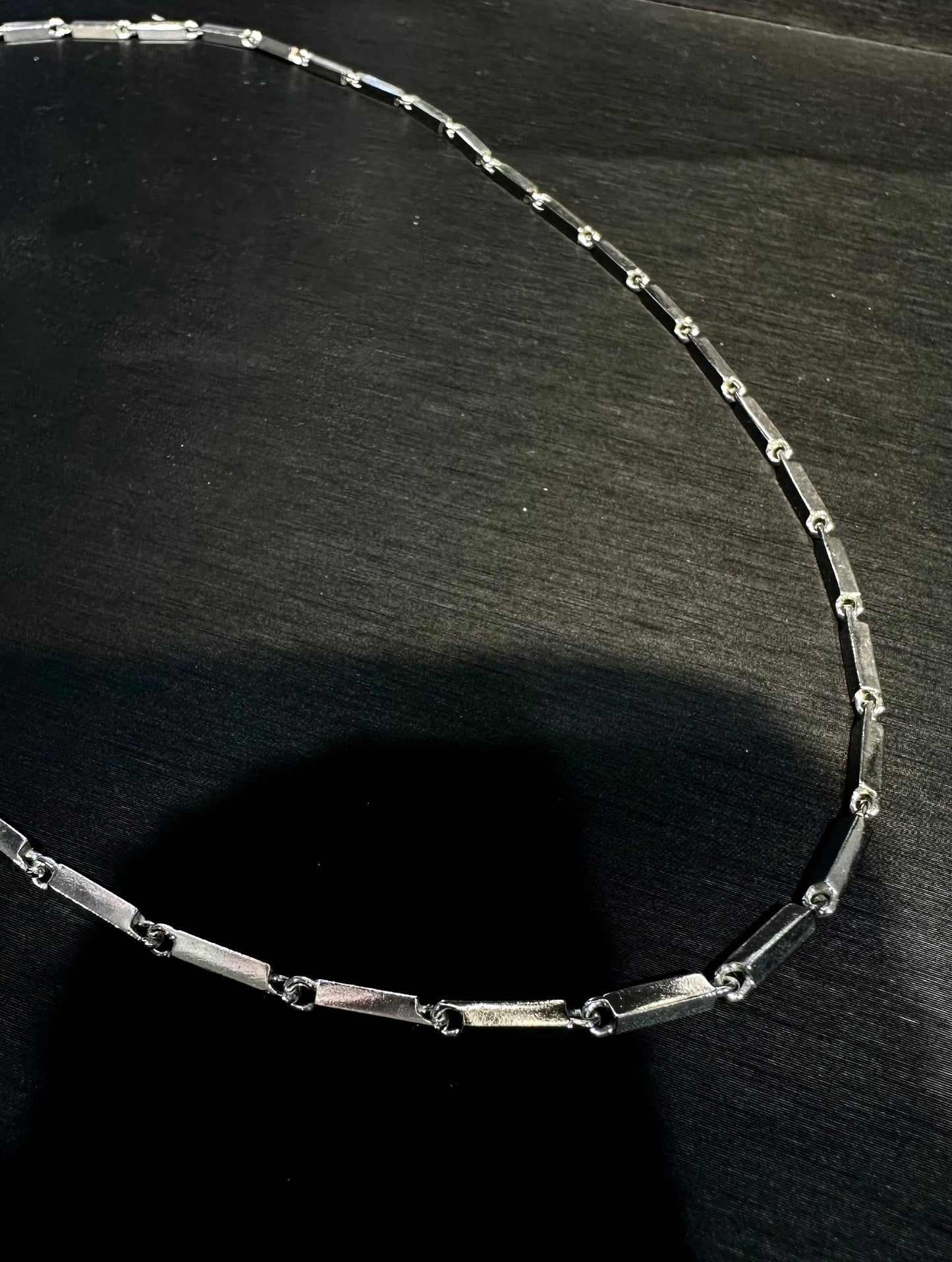 HANDMADE 925 CUBOID CHAIN NECKLACE