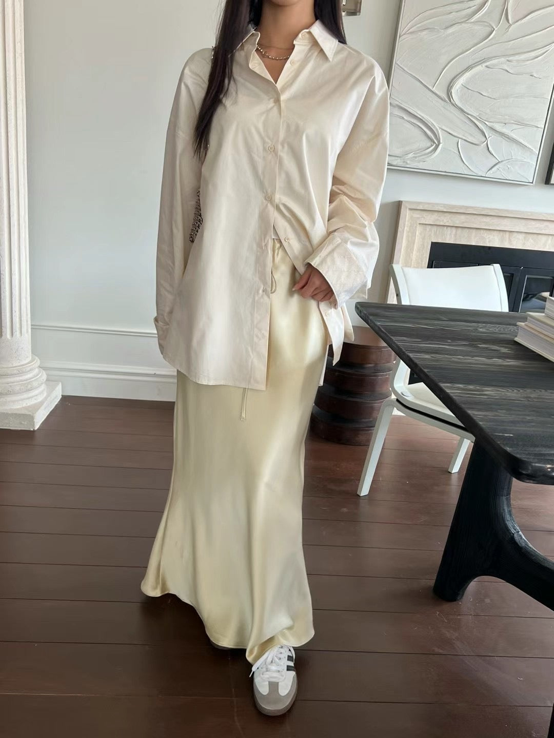 6 COLOURS SATIN SKIRT