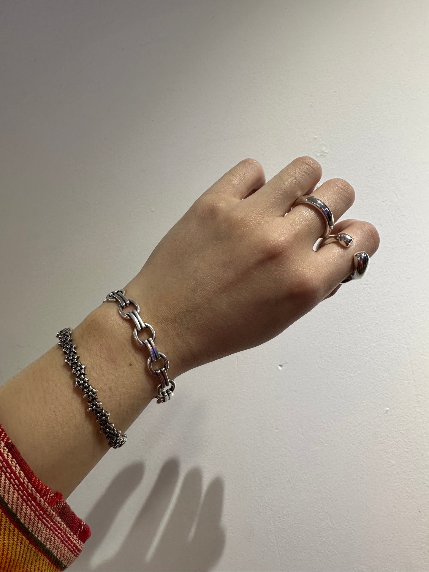 925 OVAL LINK CUFF BANGLE