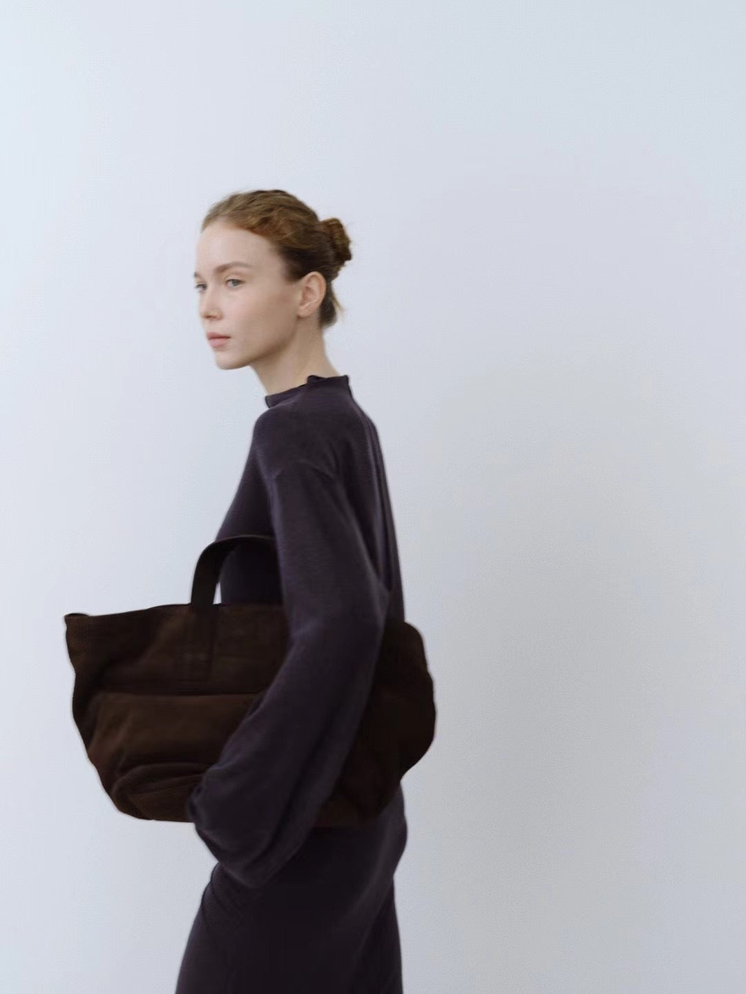 SUEDE HANDBAG