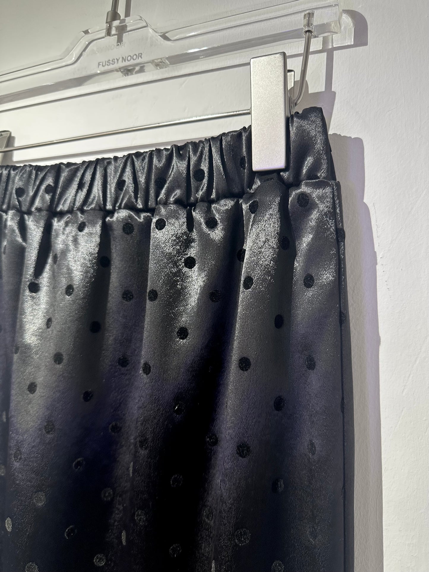 • FUSSY MADE • GLOSSY DOTTED PENCIL SKIRT