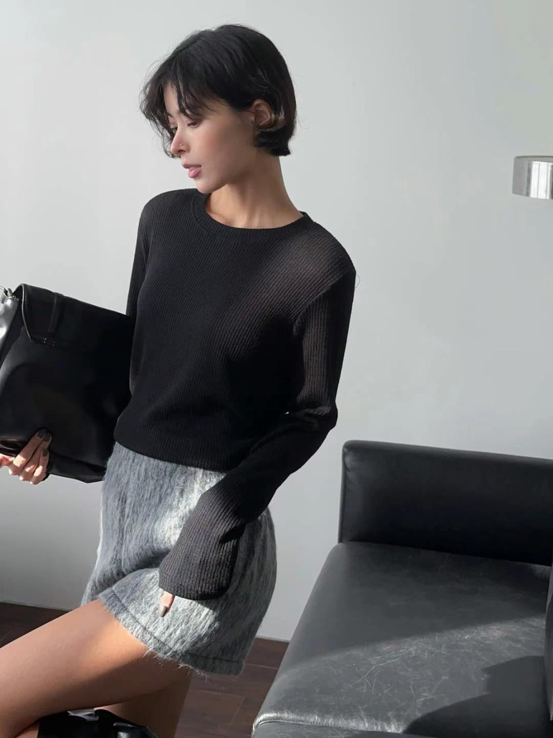 BASIC RIBBED TOP - 4 COLOURS