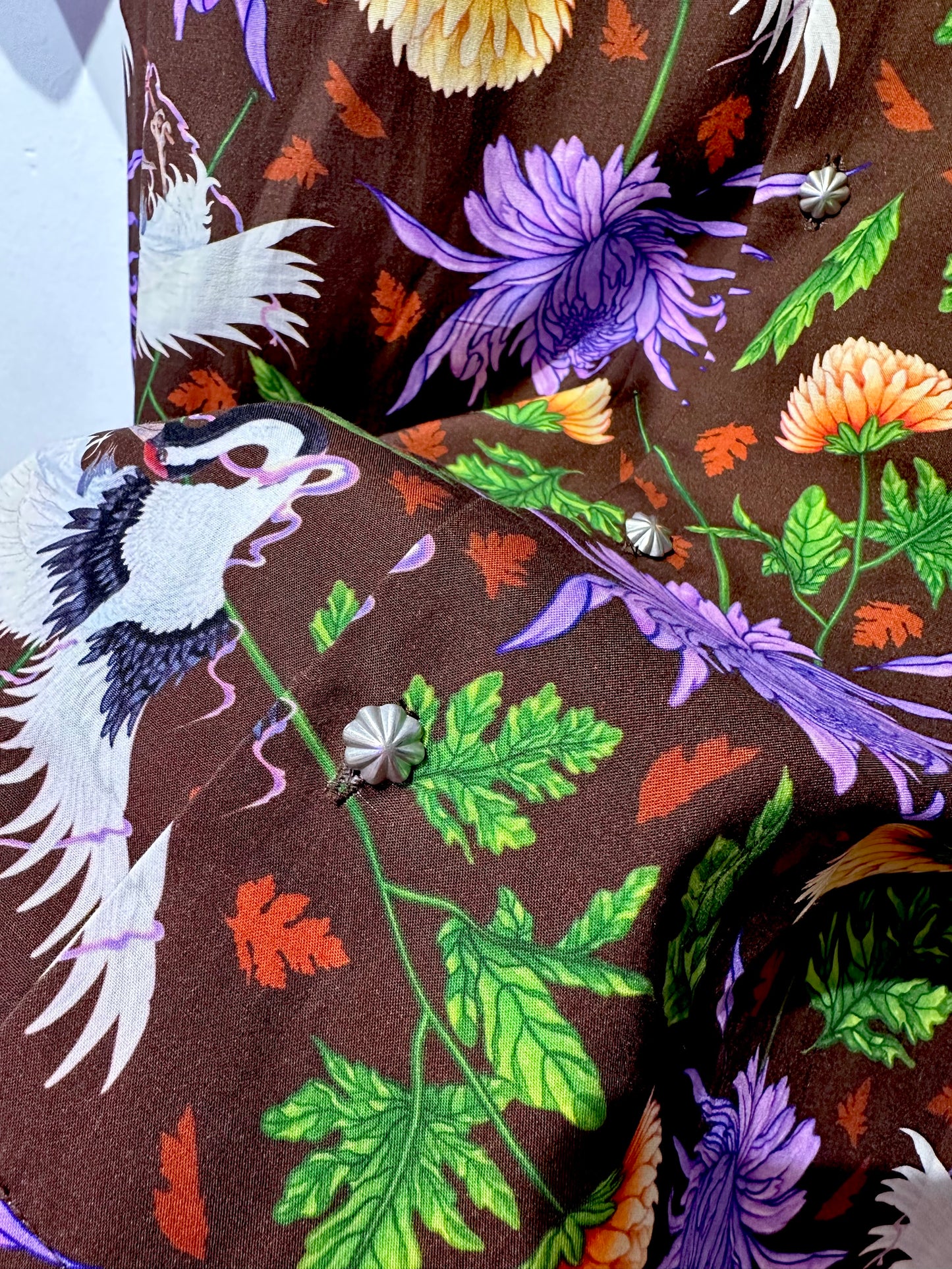 • FUSSY MADE • CRANE PEONY SHIRT