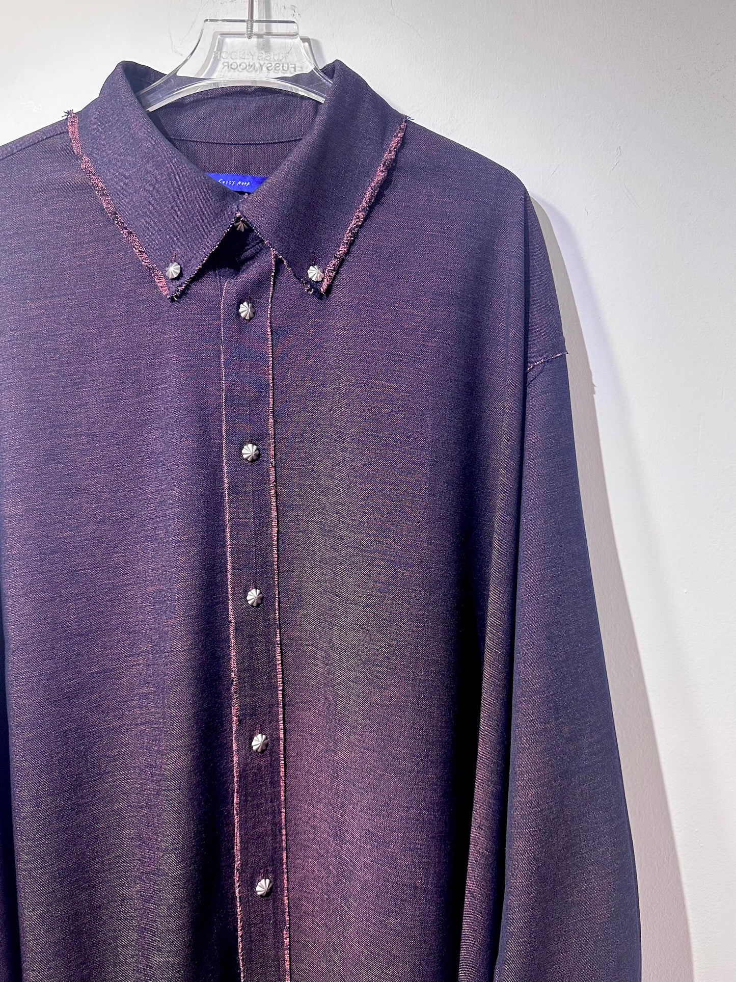 • FUSSY MADE • MARLED IMITATION DENIM SHIRT