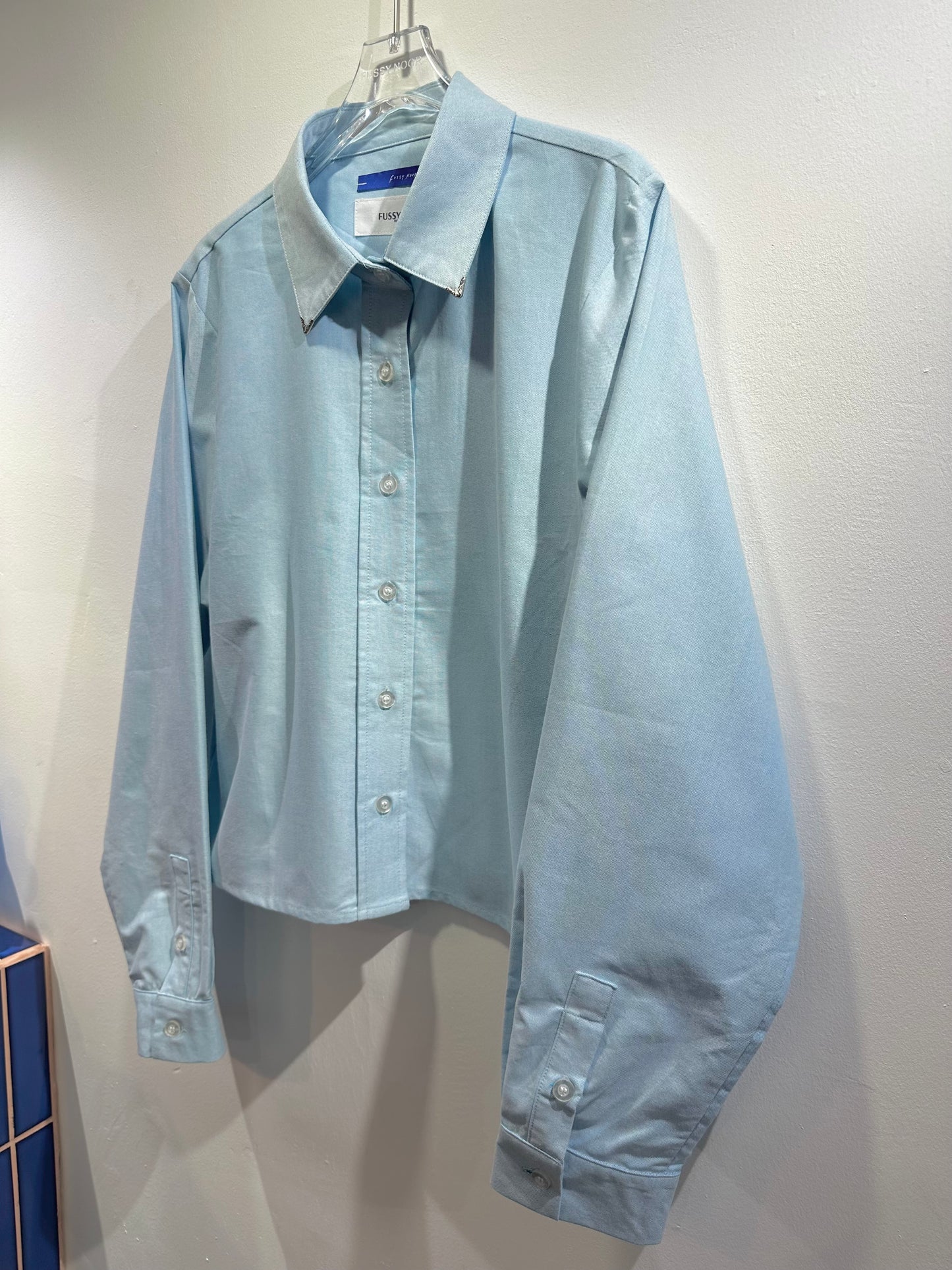• FUSSY MADE • COLLAR TIPS OXFORD SHIRT