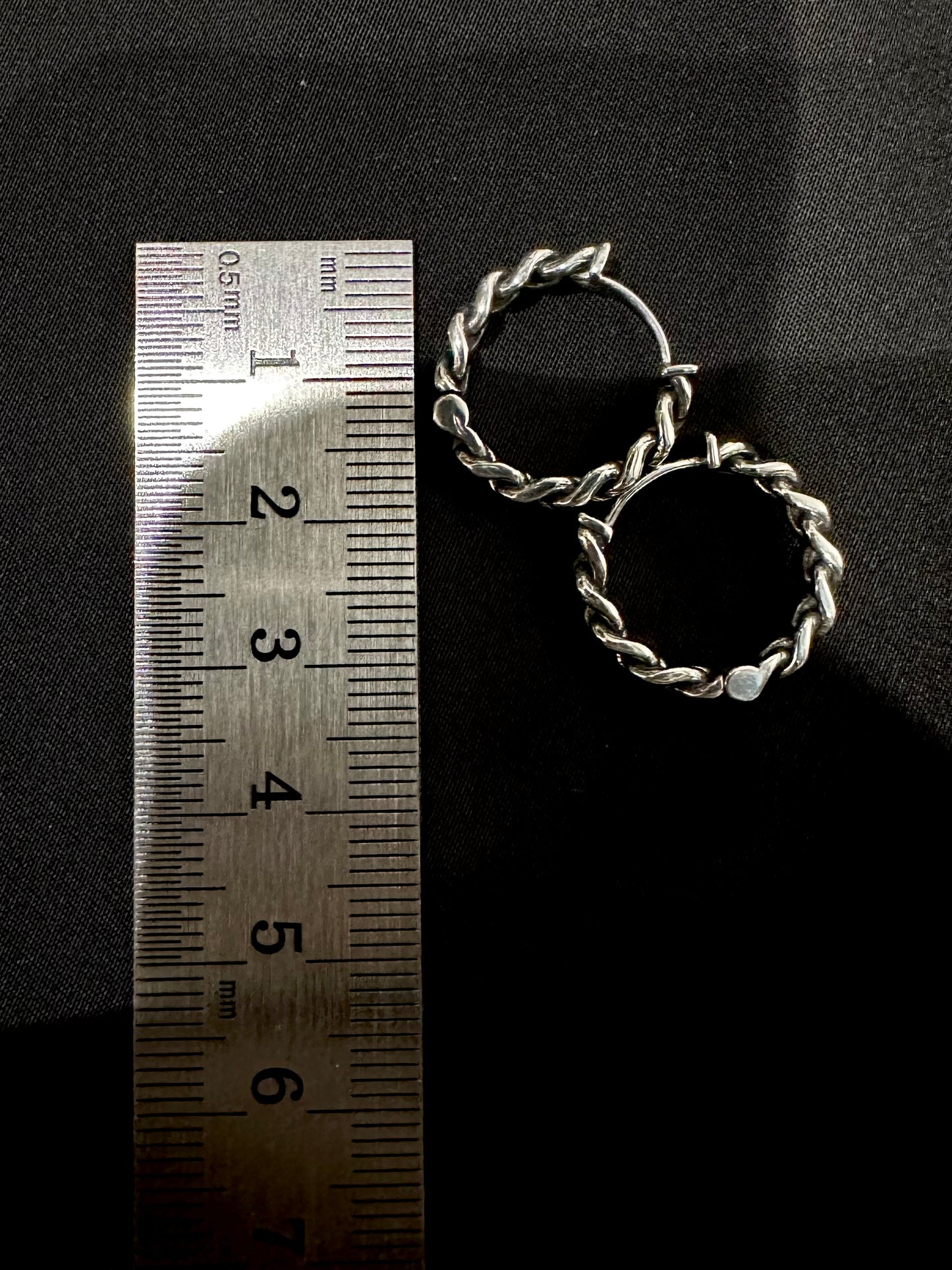 925 18MM CHAIN EARRINGS