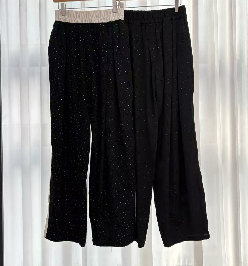 GLITTERING TRACK PANTS