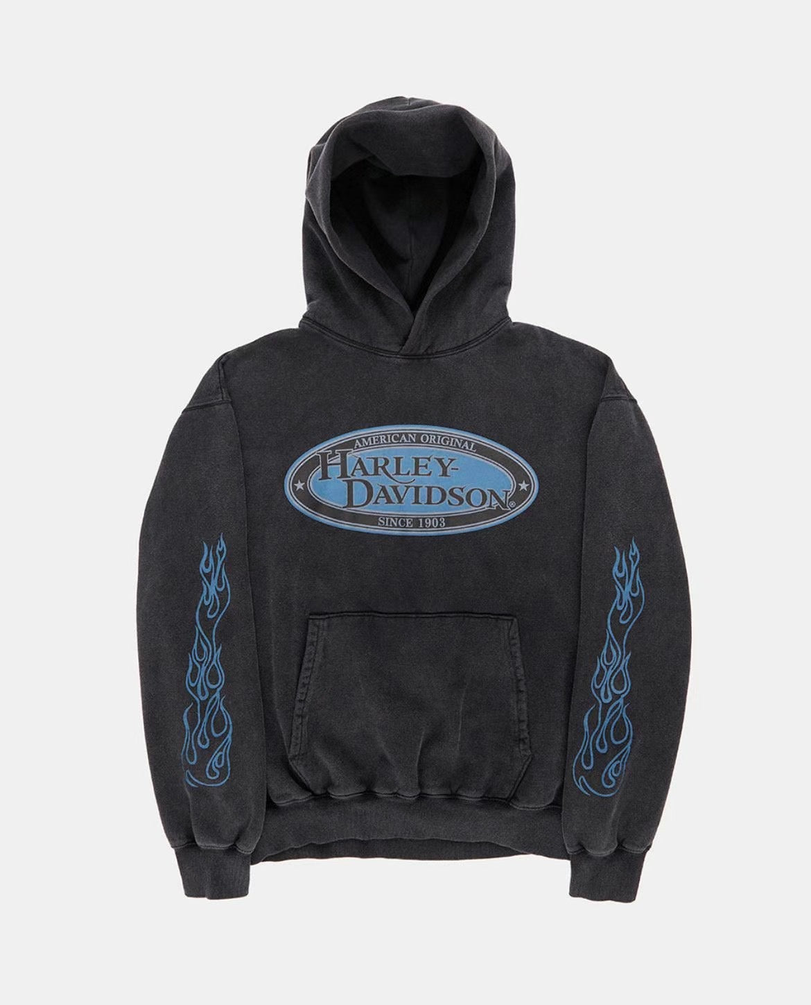 !!!EARLYBIRD SPECIAL OFFER until Sunday!!! BLUE PRINT HARLEY DAVIDSON HOODIE - FLEECE