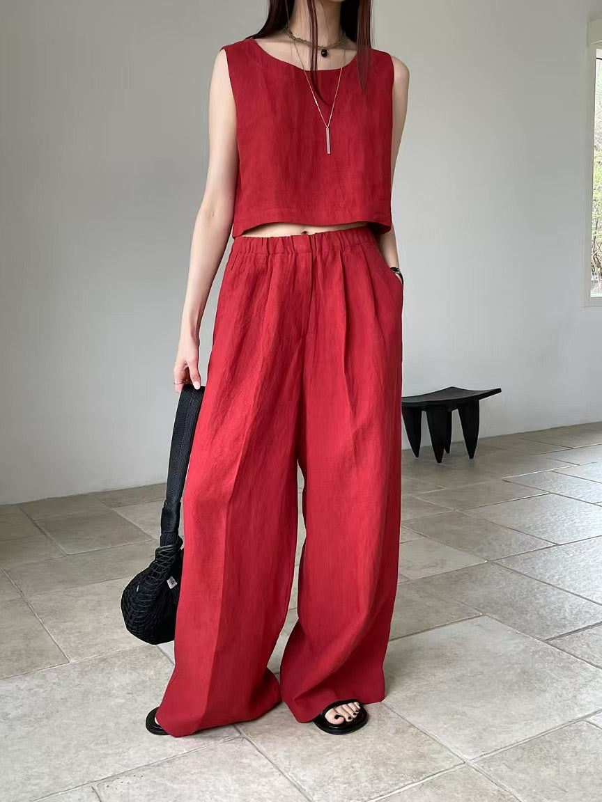 BREATHABLE LINEN PANTS