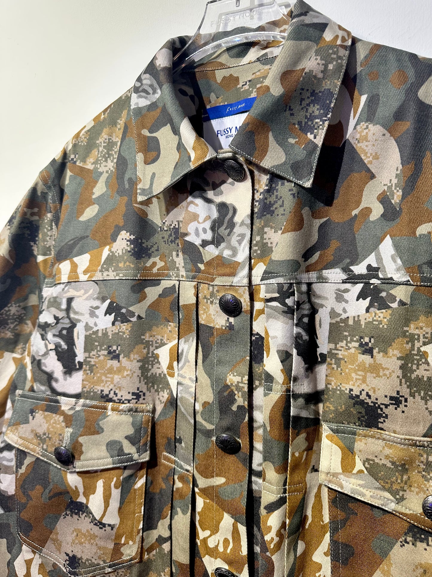 • FUSSY MADE • CAMO PATCHED JACKET