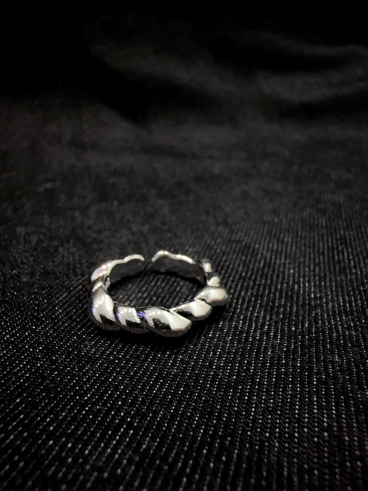 925 HEXAGON TWIST RING
