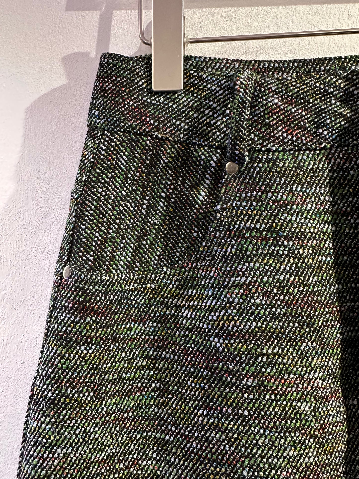 • FUSSY MADE • EMERALD TWEED SKIRT