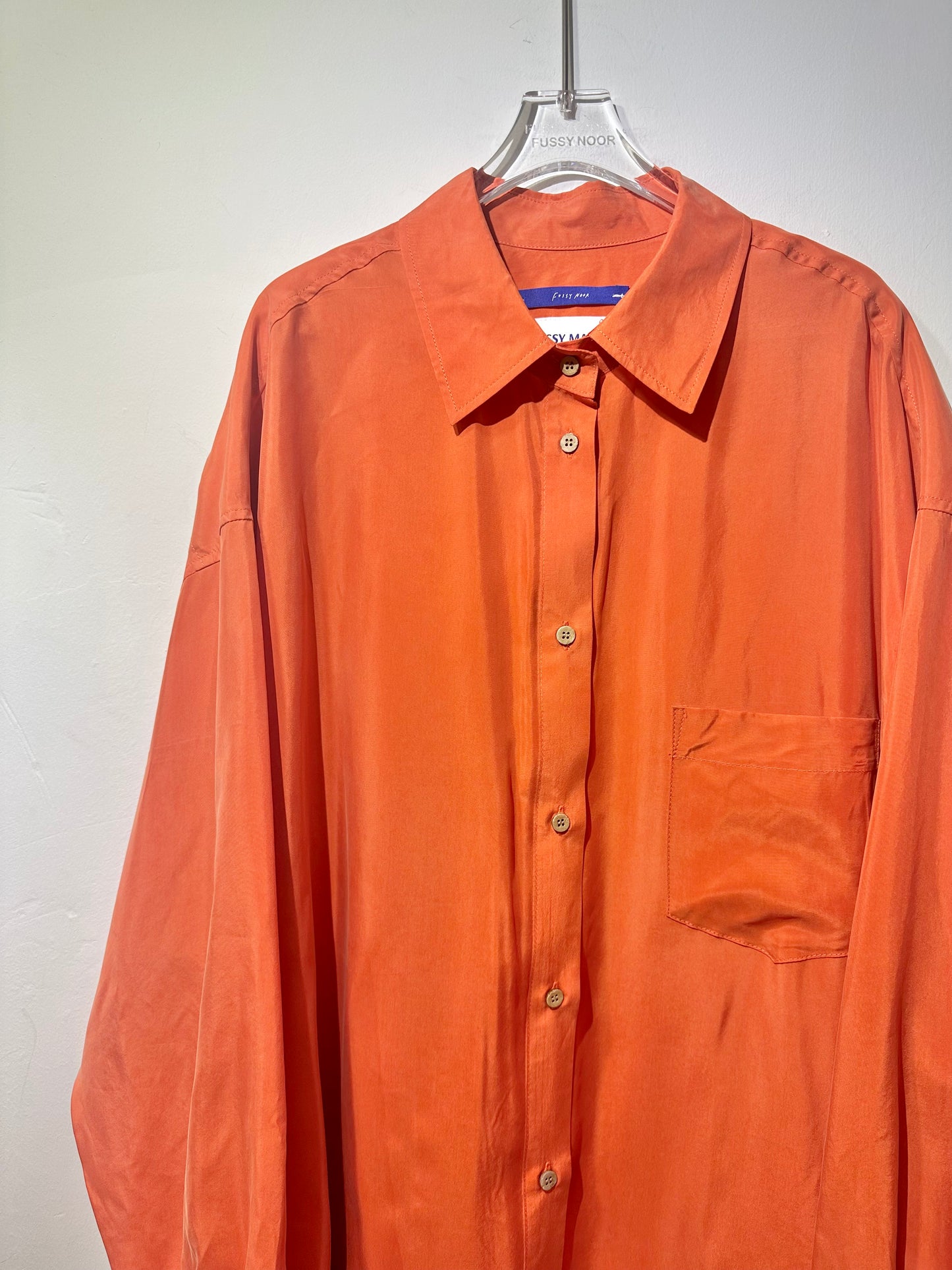 • FUSSY MADE • SPANISH ORANGE CUPRO SHIRT