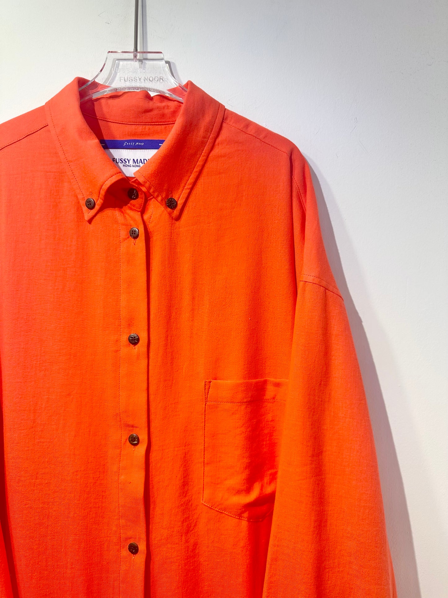 • FUSSY MADE • PUMPKIN LINEN SHIRT