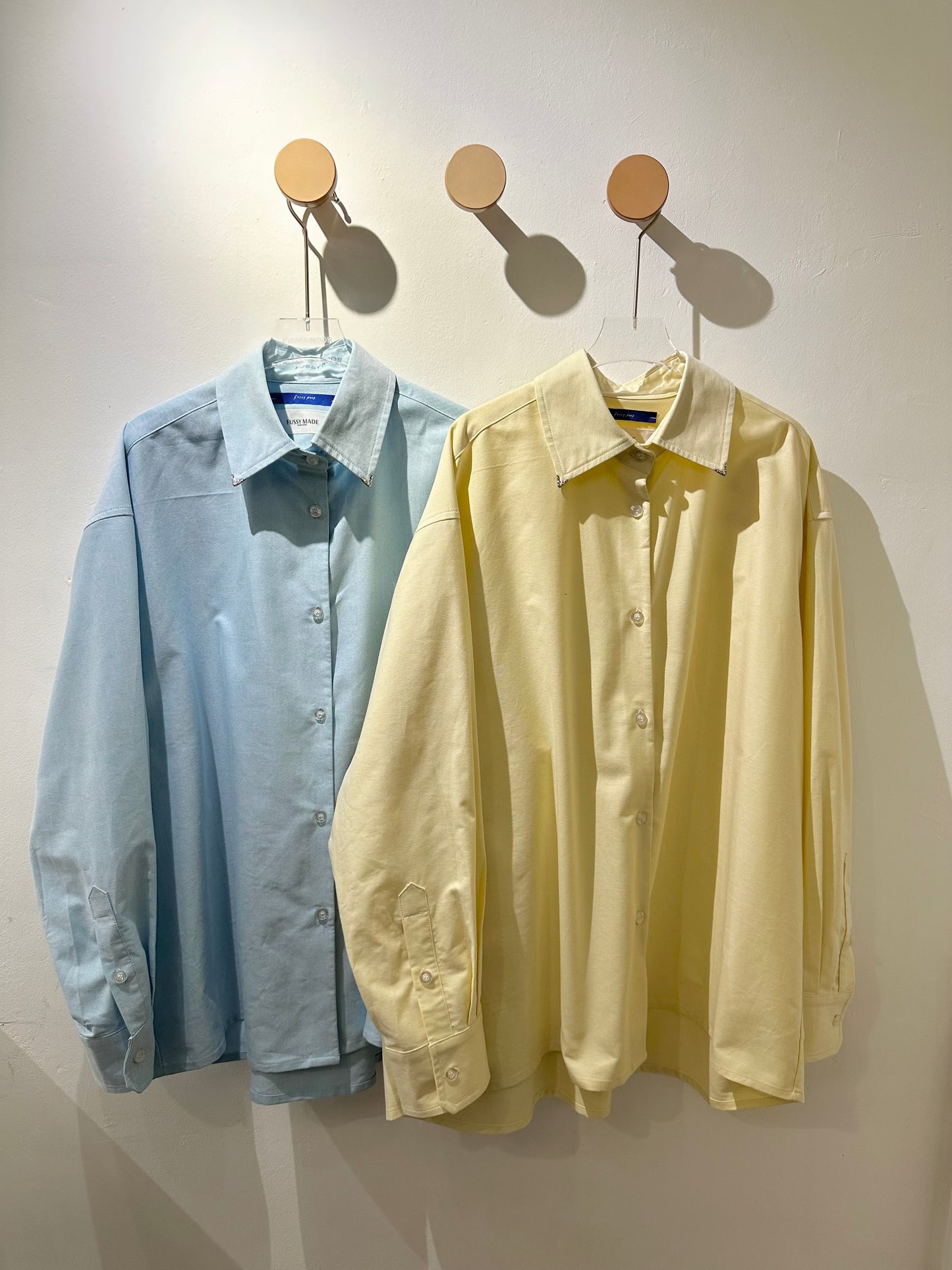 • FUSSY MADE • COLLAR TIPS OXFORD SHIRT