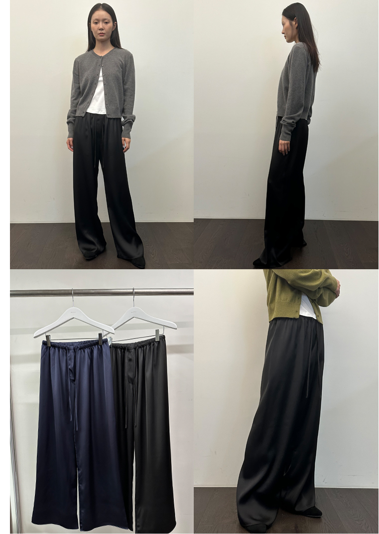 GLOWY SATIN PANTS