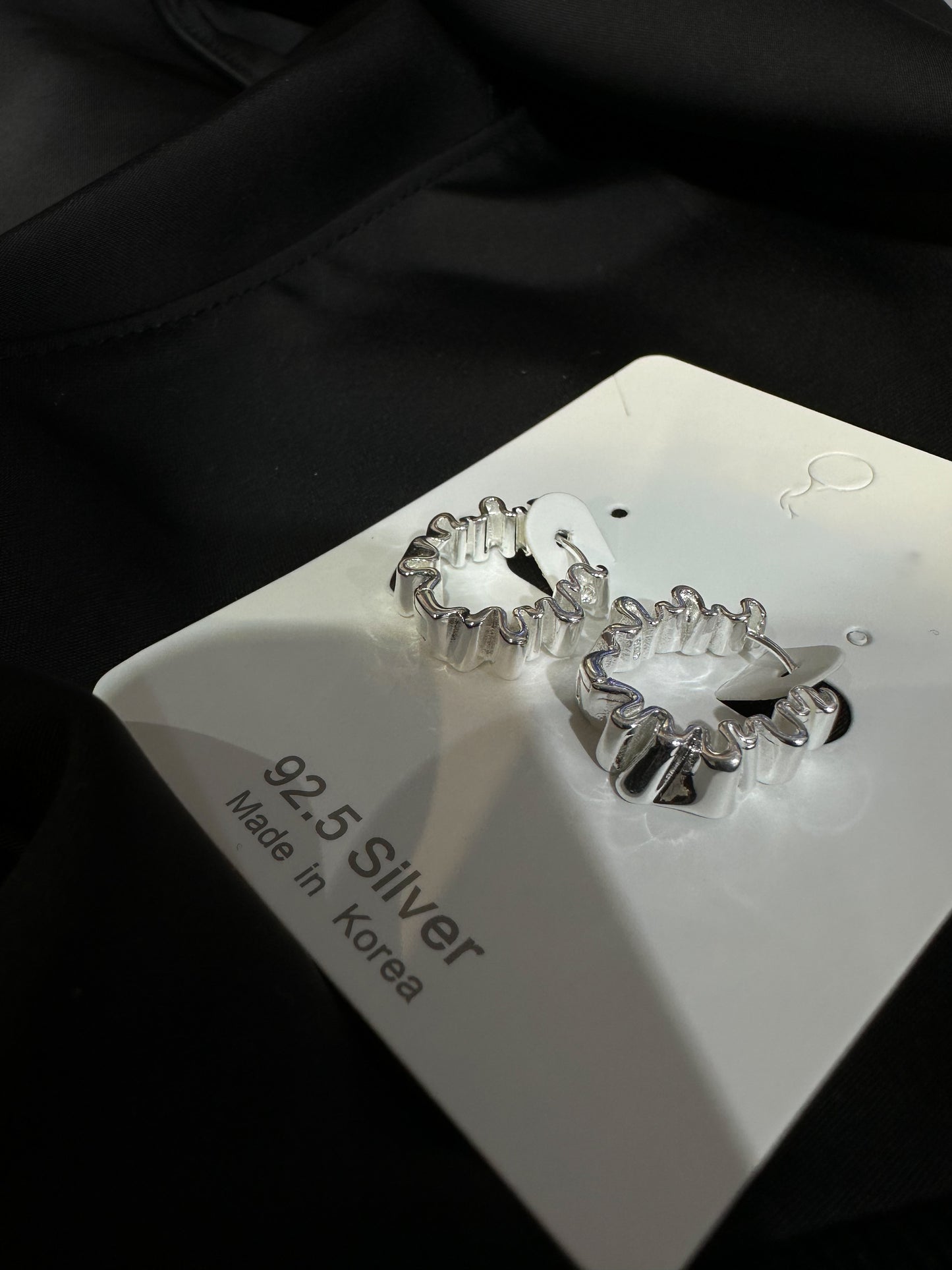925 WRINKLE EARRINGS