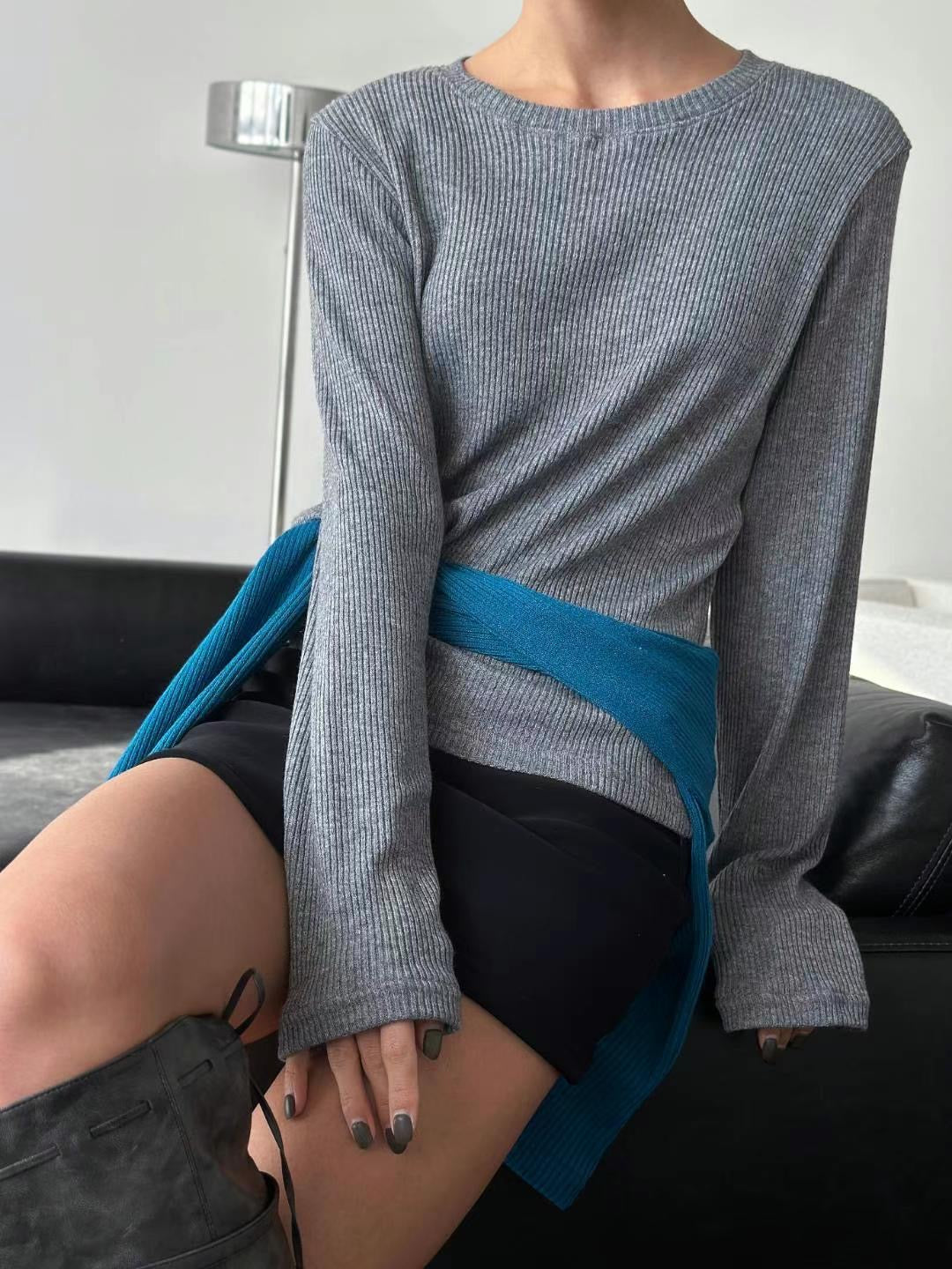 BASIC RIBBED TOP - 4 COLOURS