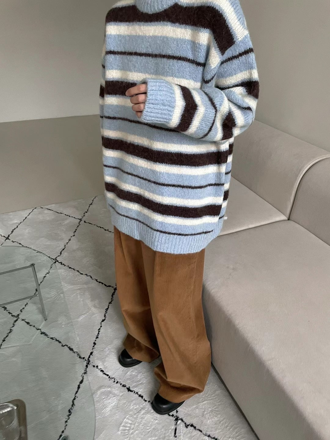 WARM TONE STRIPE KNIT