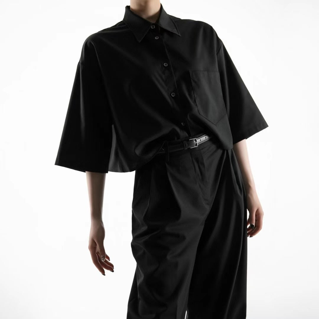 SUMMER PLEATED TROUSERS