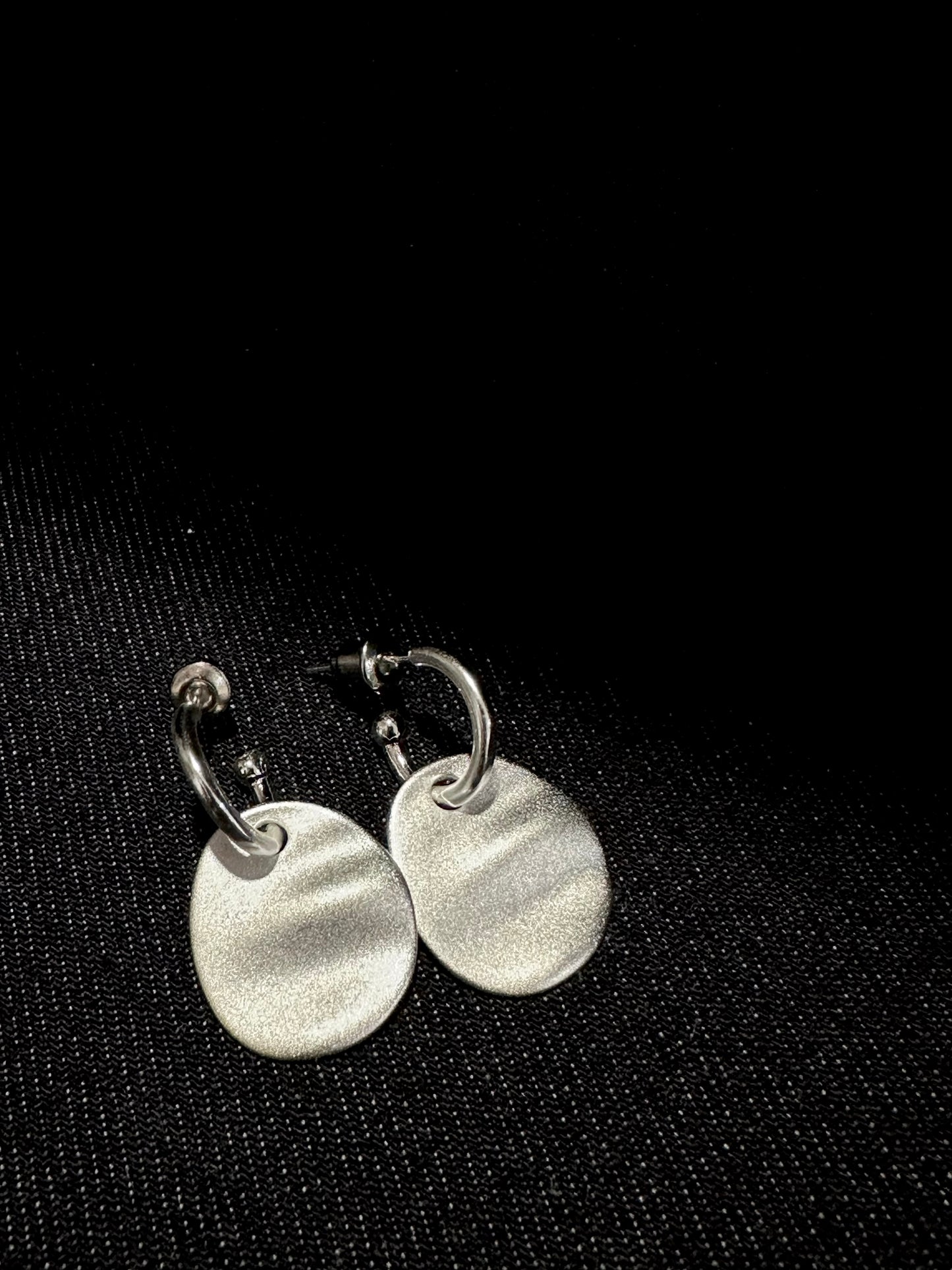 925 LOOP COIN ATTACHED EARRINGS