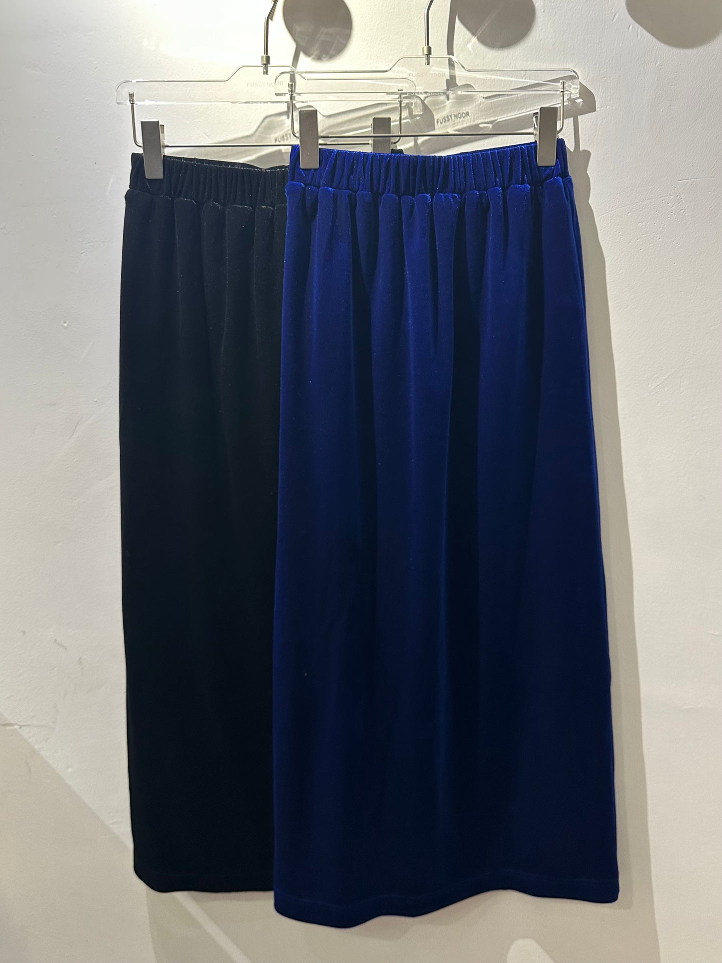 • FUSSY MADE • VELVET PENCIL SKIRT