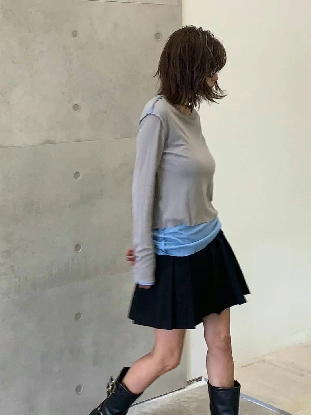 2 LAYERED DRAPE TOP